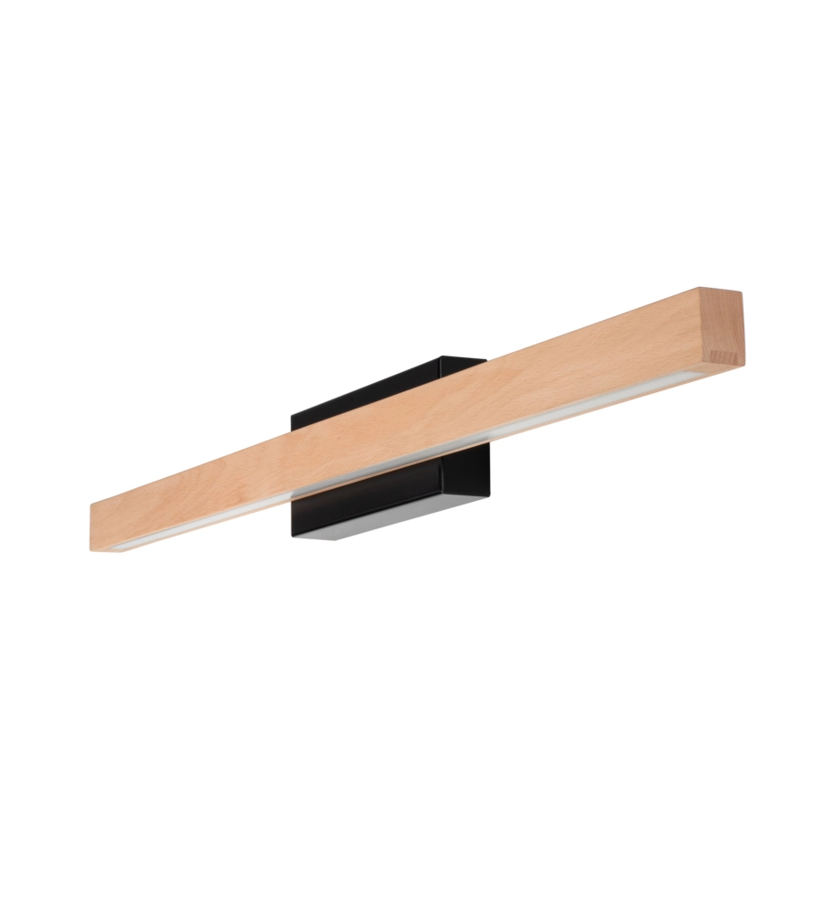 APPLIQUE ONLI "DORA" METALLO E LEGNO LED 80X5,6X8 CM